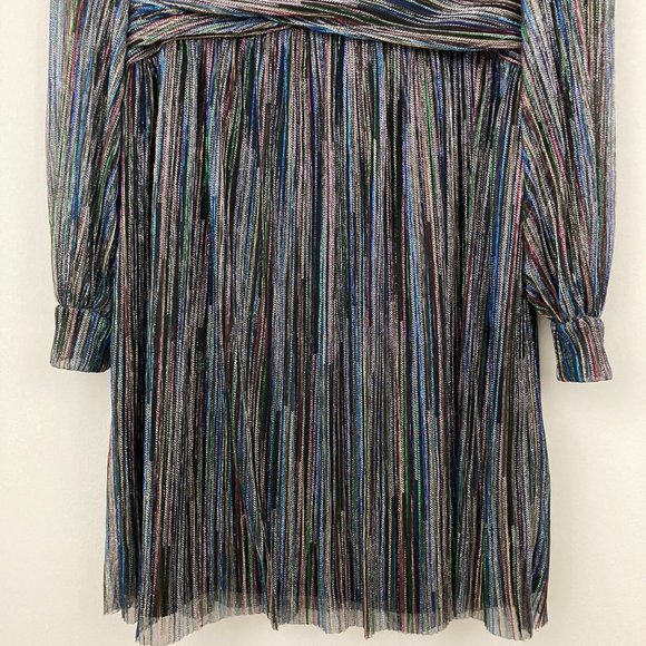 NWT Trina Turk Cherry Blossom Dress Size 10 Multi Color Cocktail Party Metallic - Picture 5 of 11